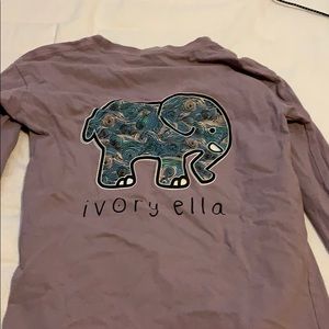 Purple ivory Ella t shirt. Size xxs